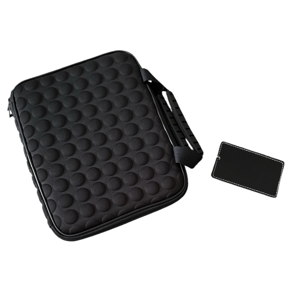 iPad neoprene padded textured protective bubble case double zipper handles NEW